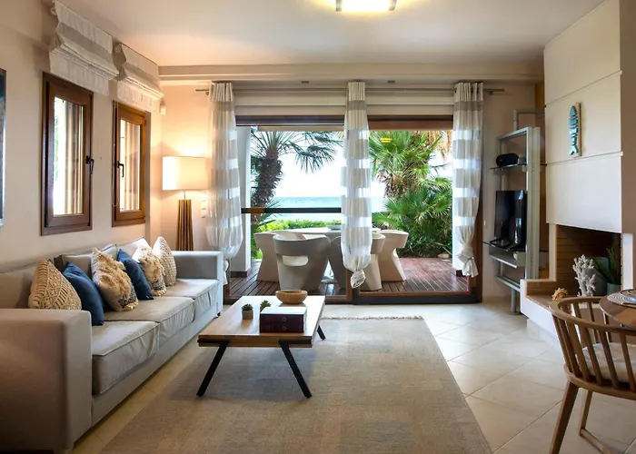 Vilă Exceptional Beachfront Blue Cocoon Pefkochori